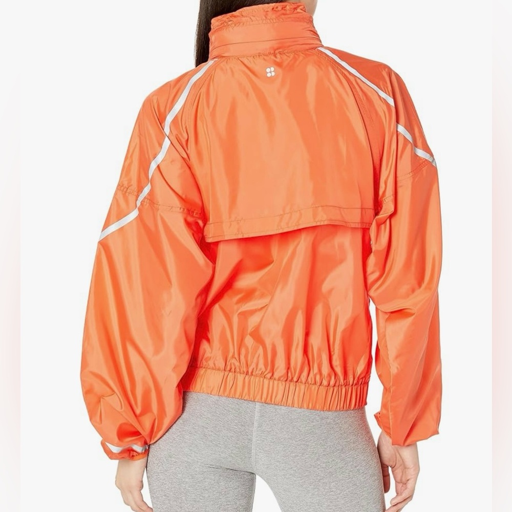 Sweaty Betty Bold Orange Lightweight Jacket View 3